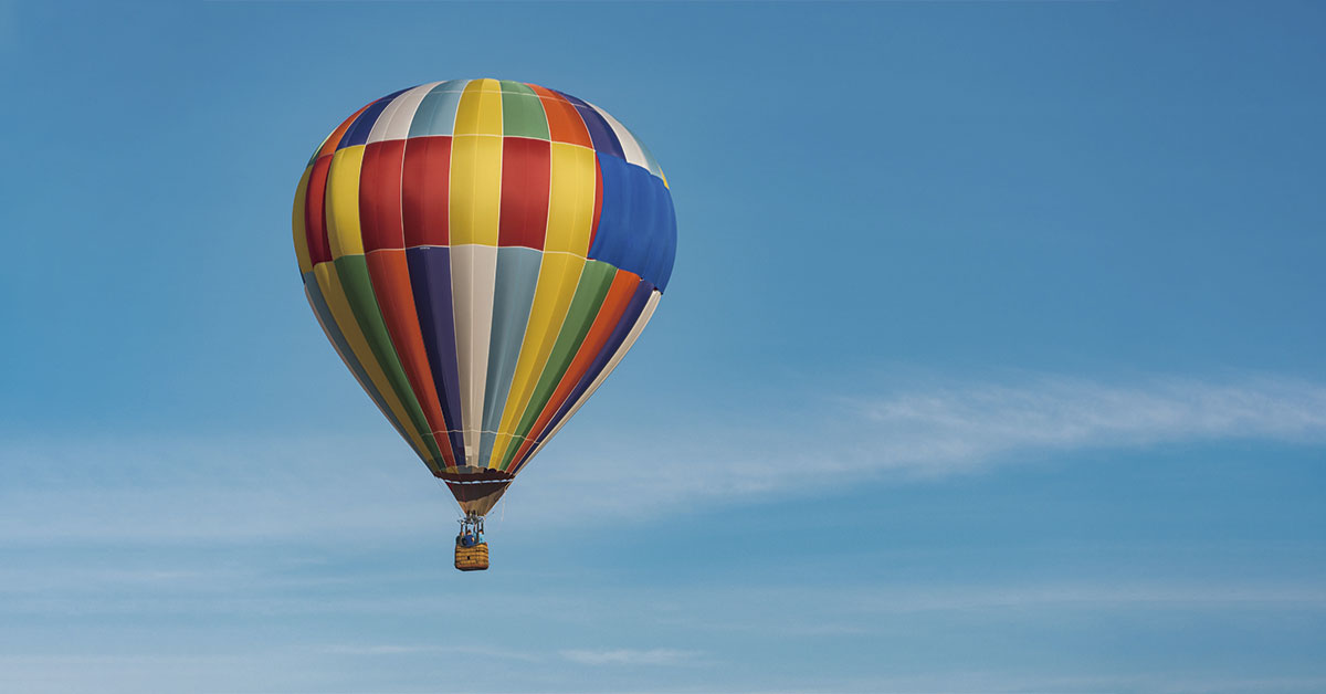 volar en globo en ibiza